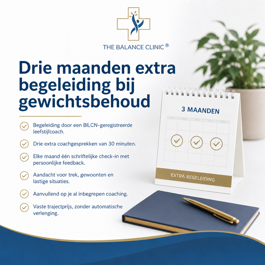 Drie maanden extra begeleiding bij gewichtsbehoud