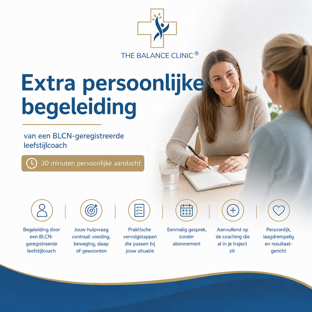Extra persoonlijke begeleiding van een BLCN-geregistreerde leefstijlcoach — cover