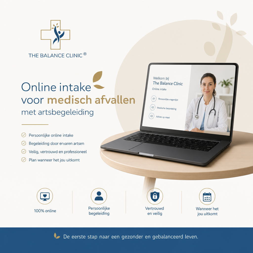 Online intake voor medisch afvallen met artsbegeleiding (algemeen) — cover